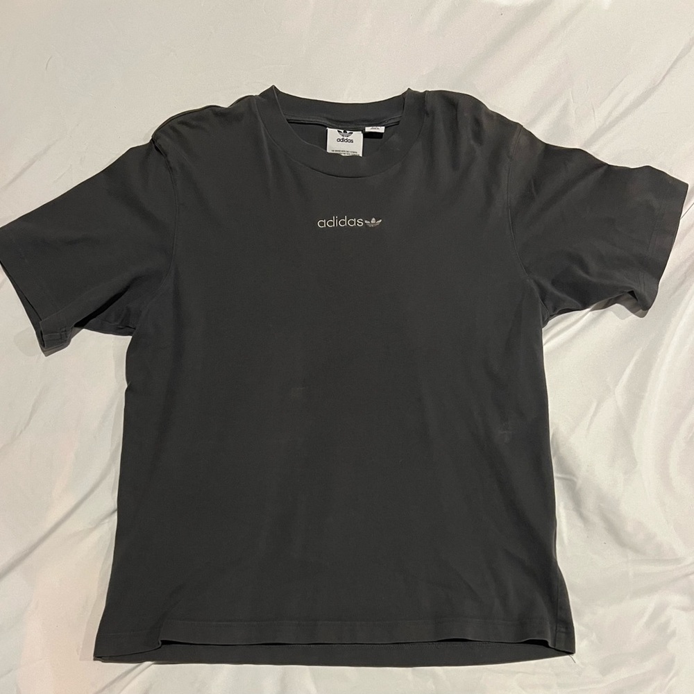 Adidas Men's Dark Gray T-Shirt